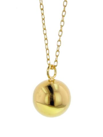 Jennifer Fisher Medium Ball Charm - Designer Yellow Gold Necklace