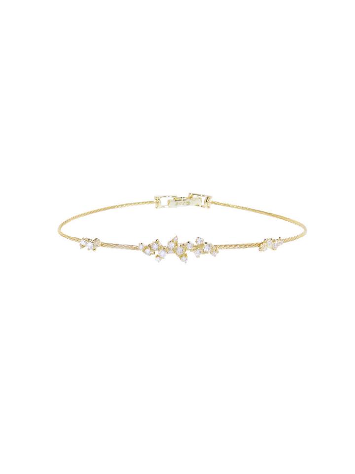 Paul Morelli Confetti Diamond Wire Bracelet - Yellow Gold