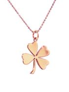 Jennifer Meyer Designer Four-leaf Clover Necklace - Rose Gold