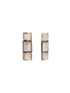 Nak Armstrong Rainbow Moonstone And White Sapphire Mosaic Studs