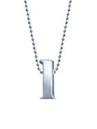 Alex Woo Lowercase 'l' Necklace - Sterling Silver
