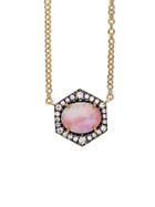 Jemma Wynne Boulder Opal And Pave Diamond Necklace