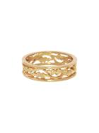 Cathy Waterman Leaf And Vine Band - Yellow Gold