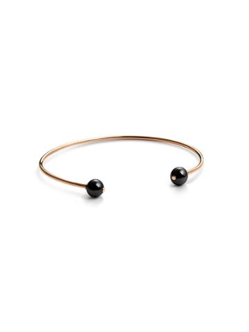Ginette Ny Ceramic Baubles Small Bead Bangle - Rose Gold