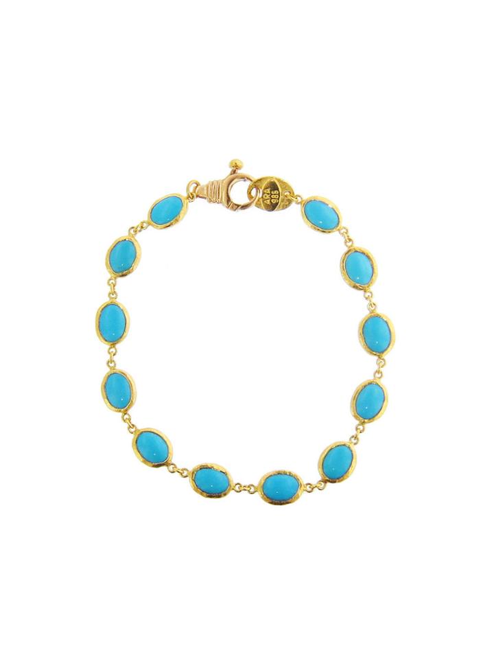 Ara Collection Sleeping Beauty Turquoise Bracelet - 24 Karat