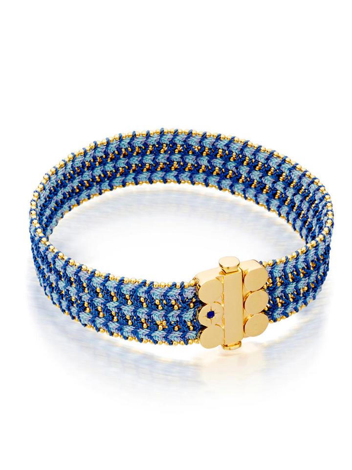 Astley Clarke Wide Mood Indigo Bowie Bracelet