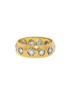Cathy Waterman Floating Geo Shape Band - 22 Karat Gold Platinum