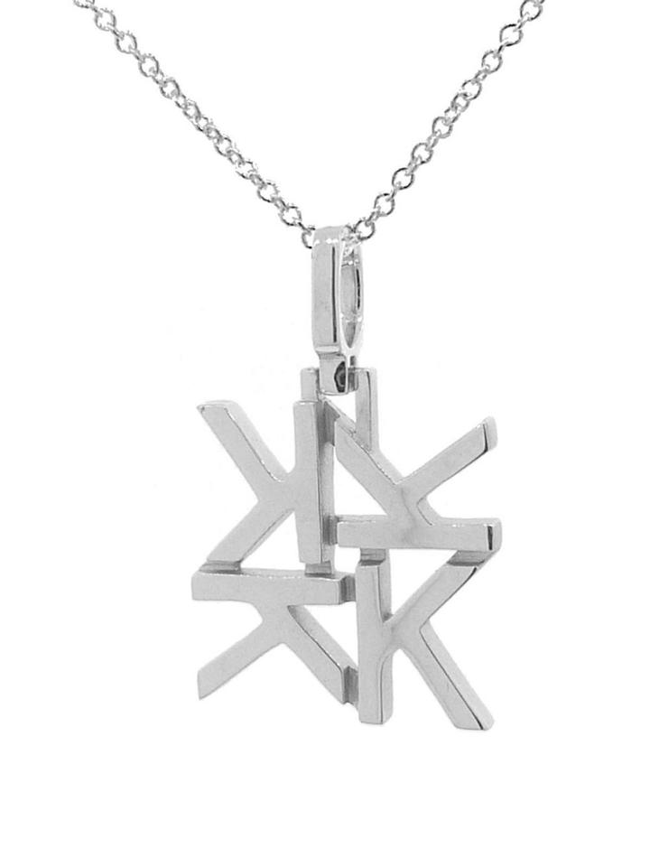 India Hicks Silver Love Letters Necklace - K