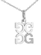 India Hicks Silver Love Letters Necklace With Diamonds - G - Oprah's Favorite Things