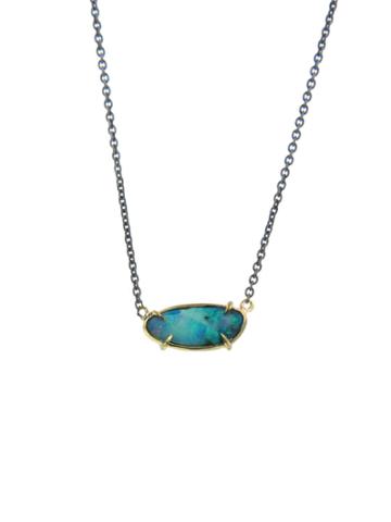 Deanna Hamro Oval Boulder Opal Mini Organic Necklace