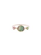 Celine Daoust Round Triple Tourmaline Ring