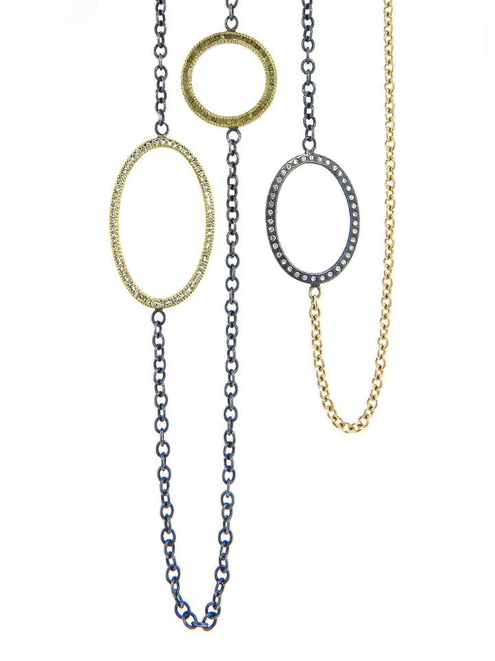 Todd Reed Handmade Diamond Station Chain