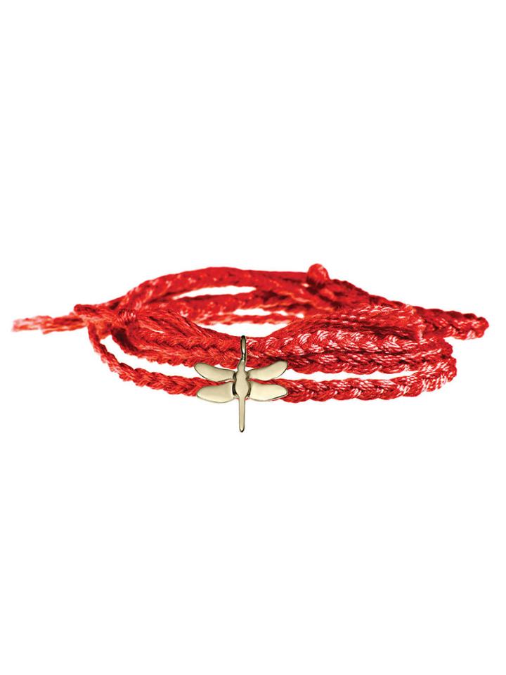 Finn Minor Obsessions Dragonfly On String Bracelet - Yellow Gold