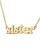 Jennifer Meyer Sister Necklace - Yellow Gold