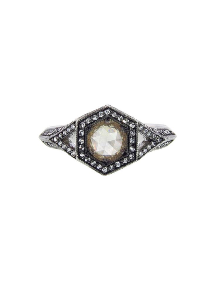 Cathy Waterman Grey Moghul Diamond Ring - Platinum