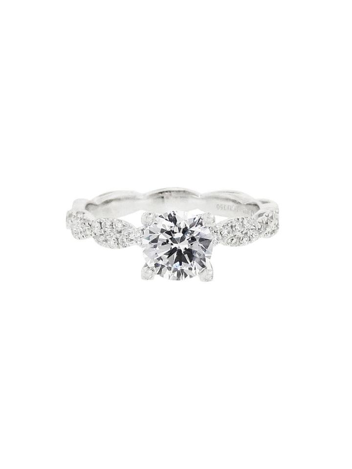 Hidalgo Twisted Diamond Solitaire Setting - White Gold