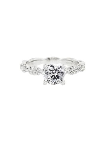 Hidalgo Twisted Diamond Solitaire Setting - White Gold