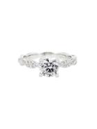 Hidalgo Twisted Diamond Solitaire Setting - White Gold