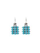 Ten Thousand Things Turquoise Square Pale Chain Earrings
