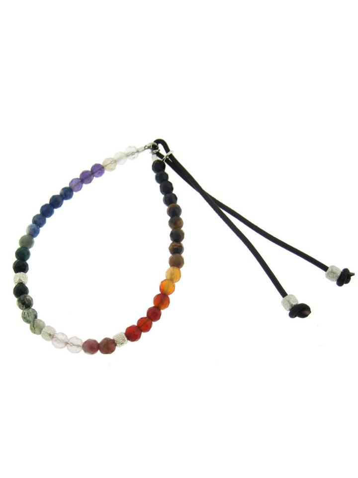 Catherine Michiels Rainbow Stardust Bracelet In Silver
