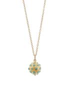 Mociun Small Turquoise Cluster Necklace - Yellow Gold
