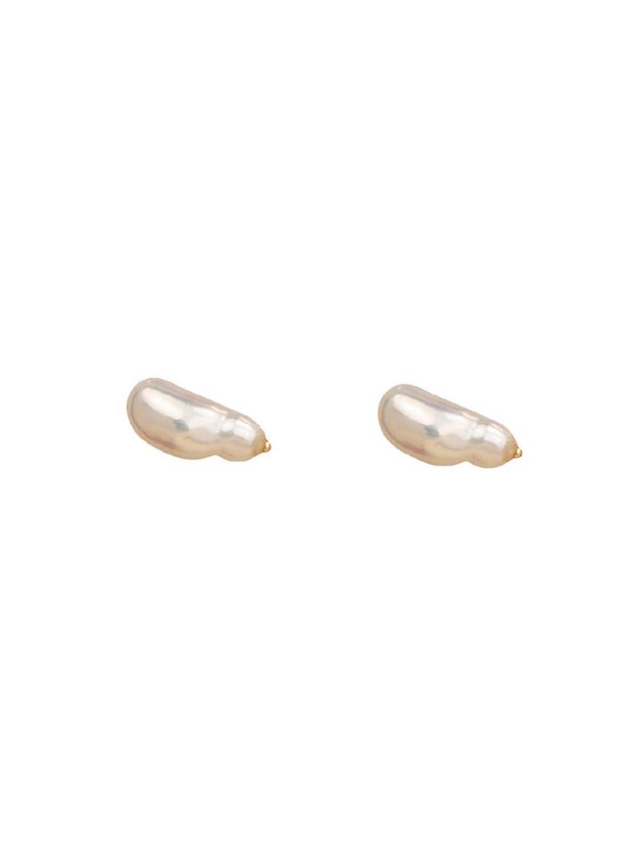 Wwake Irregular Pearl Stud Earrings