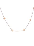 Jennifer Meyer Designer Heart By The Inch Chain Necklace - Rose Gold