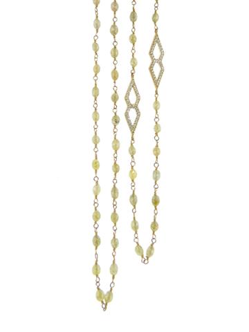 Monique Péan Yellow Diamond Bead Chain
