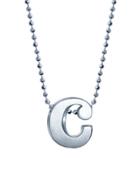 Alex Woo Lowercase 'c' Necklace - Sterling Silver