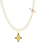 Cathy Waterman Muse Charm With Rubies - 22 Karat Gold