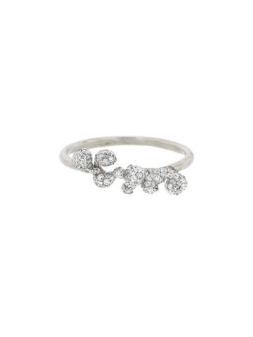Ten Thousand Things Small Pave Molten Cluster - Designer White Gold Ring