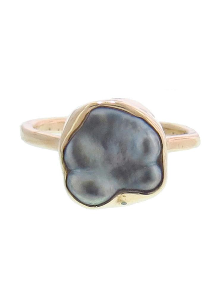 Melissa Joy Manning Limited Edition Tahitian Keshi Pearl Ring