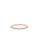 Hidalgo Micro Pave Segmented Band - Rose Gold