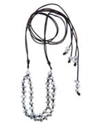 Kala Tahitian Keshi And Black Diamond Necklace