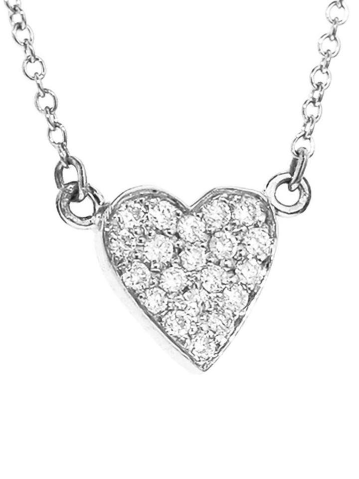 Jennifer Meyer Diamond Heart Chain Bracelet - White Gold