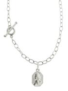 Cathy Waterman Classic Child Charm Necklace - Custom Engraved - Platinum
