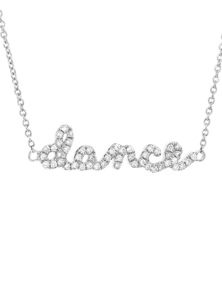 Sydney Evan Dance Necklace In Diamonds And White Gold