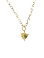 Cathy Waterman Tiny Leaf Emerald Charm