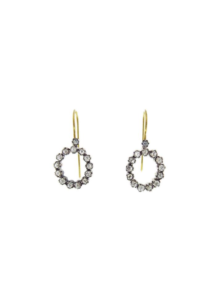 Himatsingka Diamond Outline Oval Earrings