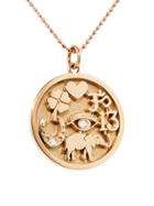 Jennifer Meyer Designer Rose Gold Good Luck Necklace