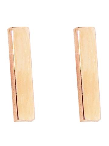 Jennifer Meyer Bar Studs - Rose Gold