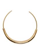 Jennifer Fisher Large Cylinder Choker Long - Yellow Gold