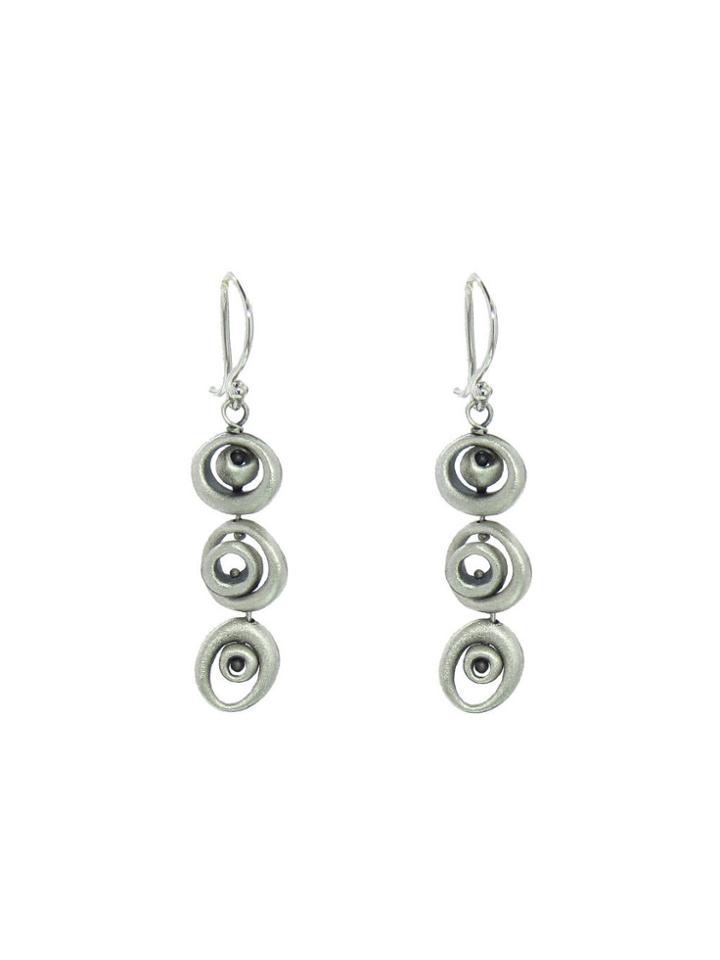 Ten Thousand Things Triple Target Earrings - Sterling Silver