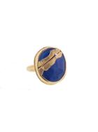 Jamie Joseph Oval Lapis Joinery Ring