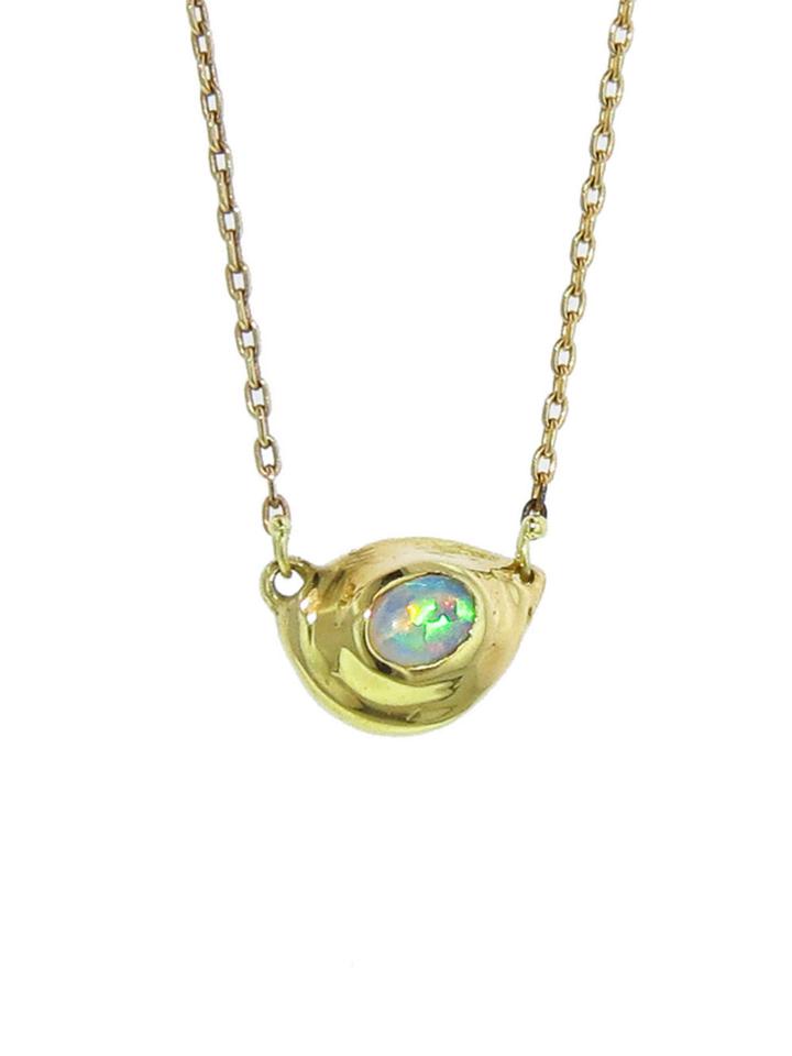 Ten Thousand Things Opal Drop Pendant - Yellow Gold