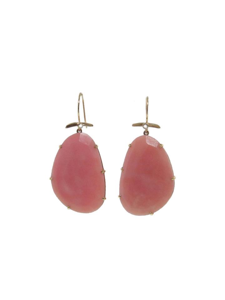 Jamie Joseph Pink Peruvian Opal Earrings