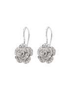 Pippo Perez Large Diamond Rose Earrings