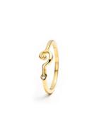 Lulu Frost Question Mark Ring With Diamond