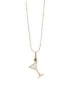 Sydney Evan Small Martini Charm - Yellow Gold