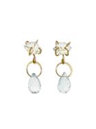 Melissa Joy Manning Herkimer Diamond And White Topaz Drop Earrings